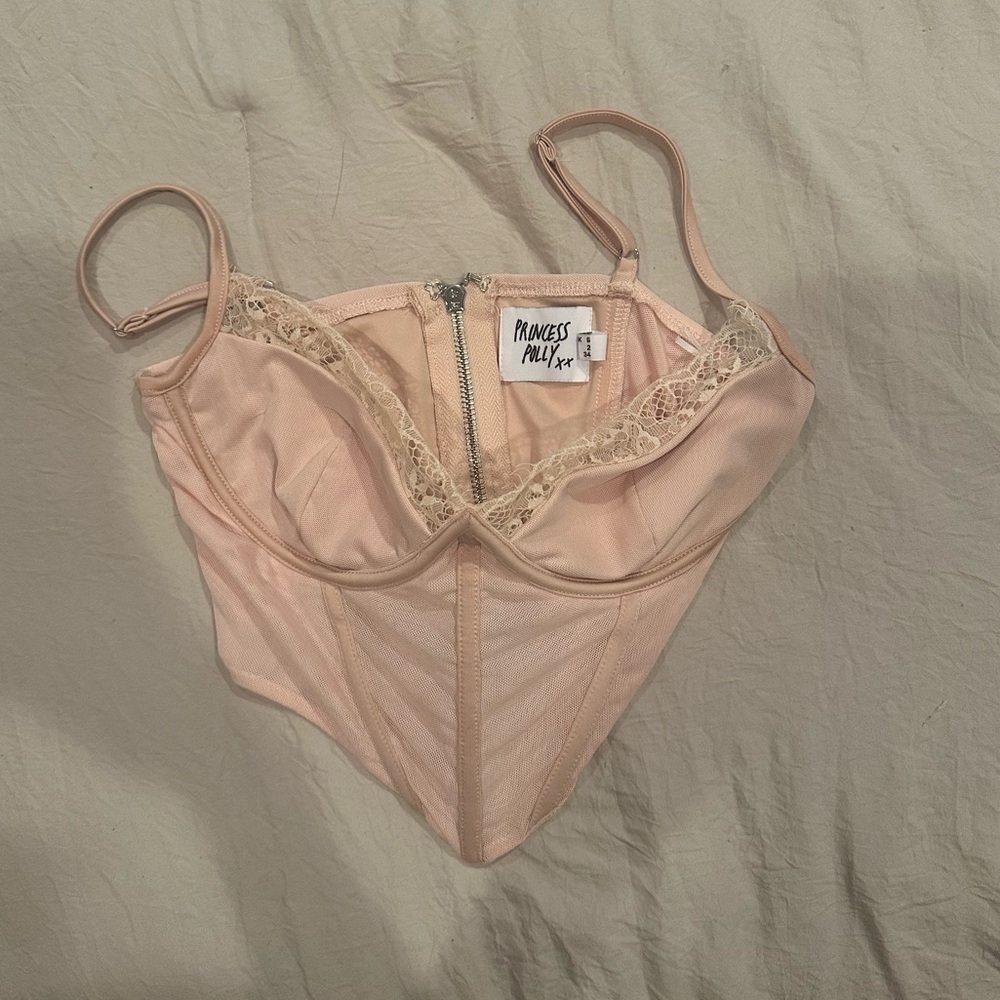 Princess Polly Light Pink Bustier Top